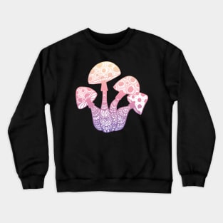 Pastel Zen Mushrooms Crewneck Sweatshirt